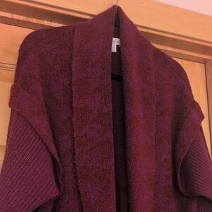 Liz Claiborne Purple Cardigan with Shawl Collar